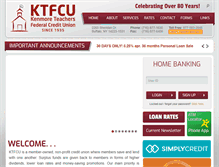 Tablet Screenshot of kenteachfcu.com